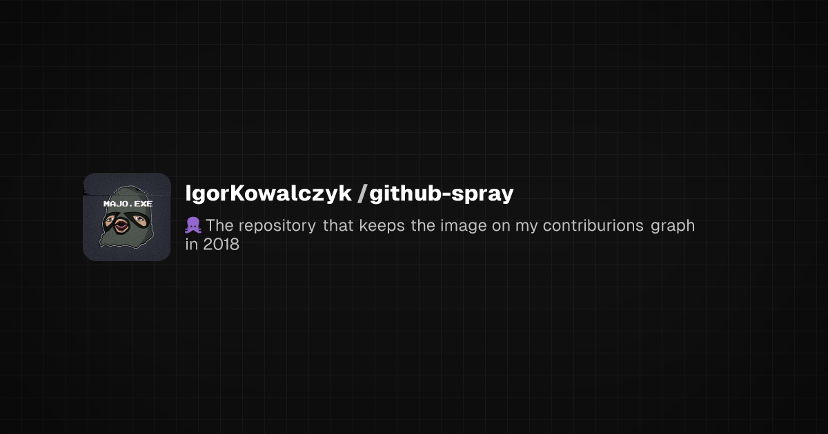 Preview of github-spray