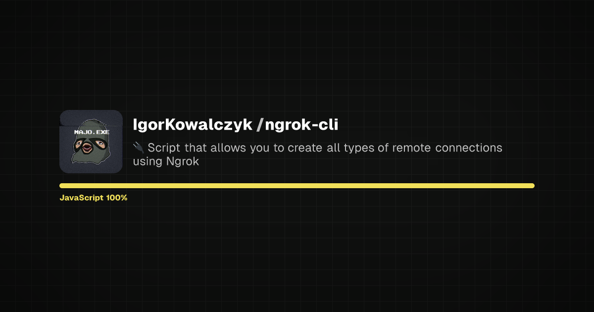 Preview of ngrok-cli